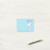 Peanuts | Snoopy vraagt zich af waarom? Post-it® Notes (Op bureau)