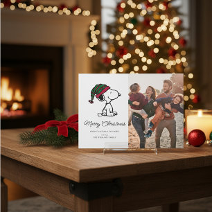Peanuts Snoopy Vrolijk kerstfeest Feestdagenkaart