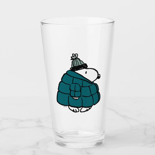 Peanuts | Snoopy Winter Puffer Jas Glas (Voorkant)