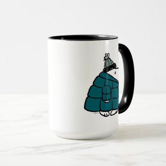 Peanuts | Snoopy Winter Puffer Jas Mok (Voorkant rechts)