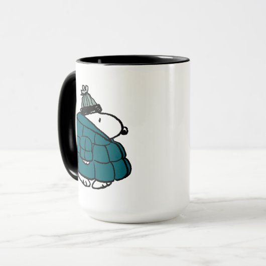 Peanuts | Snoopy Winter Puffer Jas Mok (Voorkant links)