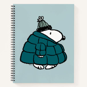 Peanuts   Snoopy Winter Puffer Jas Notitieboek