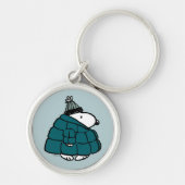 Peanuts | Snoopy Winter Puffer Jas Sleutelhanger (Voorkant)