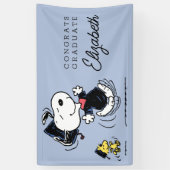 Peanuts | Snoopy & Woodstock Afstuderen Spandoek (Verticaal)