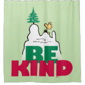 Peanuts | Snoopy & Woodstock Be Kind Douchegordijn (Voorkant)