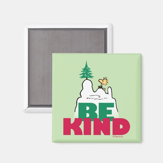 Peanuts | Snoopy & Woodstock Be Kind Magneet (Voorkant / Achterkant)