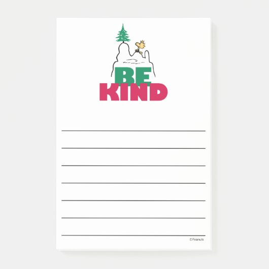 Peanuts | Snoopy & Woodstock Be Kind Post-it® Notes (Voorkant)