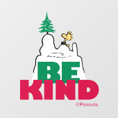 Peanuts | Snoopy & Woodstock Be Kind Raamsticker (Vel)