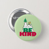 Peanuts | Snoopy & Woodstock Be Kind Ronde Button 5,7 Cm (Voorkant /achterkant)