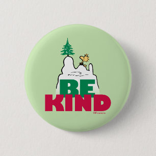 Peanuts Snoopy & Woodstock Be Kind Ronde Button 5,7 Cm