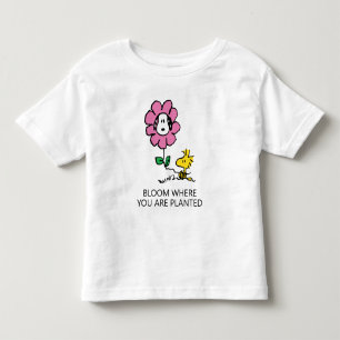 Peanuts Snoopy & Woodstock Bloem Kinder Shirts