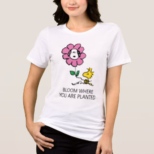 Peanuts   Snoopy & Woodstock Bloem Tri-Blend Shirt