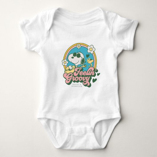 Peanuts | Snoopy & Woodstock Feelin' Groovy Romper (Voorkant)