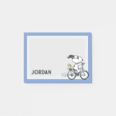 Peanuts | Snoopy & Woodstock Fiets Post-it® Notes (Voorkant)