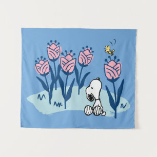 Peanuts   Snoopy & Woodstock Flower Garden Wandkleed
