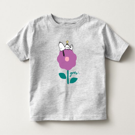 Peanuts | Snoopy & Woodstock Flower Whistle Kinder Shirts (Voorkant)