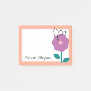 Peanuts   Snoopy & Woodstock Flower Whistle Post-it® Notes