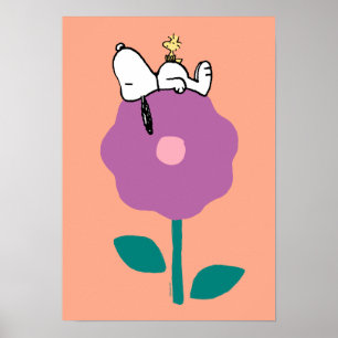 Peanuts   Snoopy & Woodstock Flower Whistle Poster