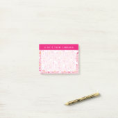 Peanuts | Snoopy & Woodstock Hart Patroon Post-it® Notes (Op bureau)