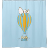 Peanuts | Snoopy & Woodstock heteluchtballon Douchegordijn (Voorkant)