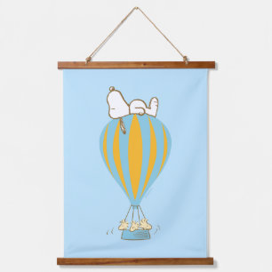 Peanuts   Snoopy & Woodstock heteluchtballon Hangend Wandkleed