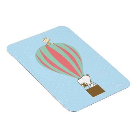 Peanuts | Snoopy & Woodstock heteluchtballon Magneet (Rechterzijde)