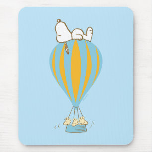 Peanuts Snoopy & Woodstock heteluchtballon Muismat