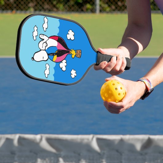 Peanuts | Snoopy & Woodstock heteluchtballon Pickleball Paddle (Insitu)