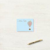 Peanuts | Snoopy & Woodstock heteluchtballon Post-it® Notes (Op bureau)