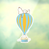 Peanuts | Snoopy & Woodstock heteluchtballon Raamsticker (Vel 3)