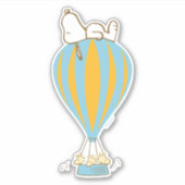 Peanuts | Snoopy & Woodstock heteluchtballon Sticker (Voorkant)
