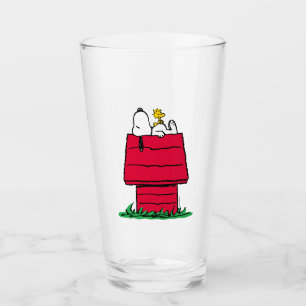 Peanuts   Snoopy & Woodstock Hondenhok Glas