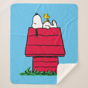 Peanuts   Snoopy & Woodstock Hondenhok Sherpa Deken