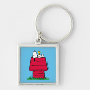 Peanuts   Snoopy & Woodstock Hondenhok Sleutelhanger