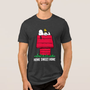 Peanuts Snoopy & Woodstock Hondenhok Tri-Blend Shirt