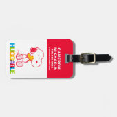 Peanuts | Snoopy & Woodstock Huggable Bagagelabel (Voorkant horizontaal)