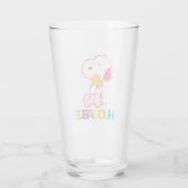 Peanuts | Snoopy & Woodstock Huggable Glas (Achterkant)