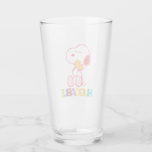 Peanuts | Snoopy & Woodstock Huggable Glas (Achterkant)