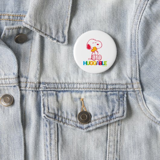 Peanuts | Snoopy & Woodstock Huggable Ronde Button 5,7 Cm (In situ)