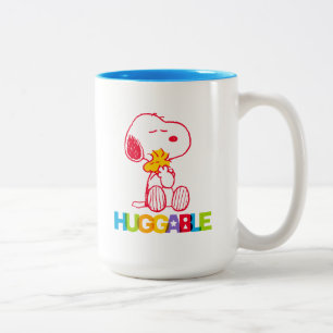 Peanuts Snoopy & Woodstock Huggable Tweekleurige Koffiemok