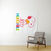 Peanuts | Snoopy & Woodstock Huggable Wandkleed (In Situ (horizontaal))