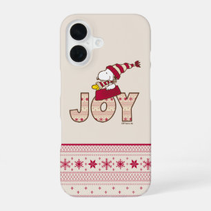 Peanuts Snoopy & Woodstock Joy Sled Ride iPhone 16 Hoesje