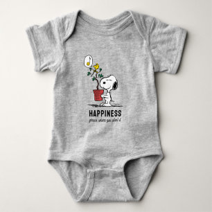 Peanuts Snoopy & Woodstock Plant A Tree Romper