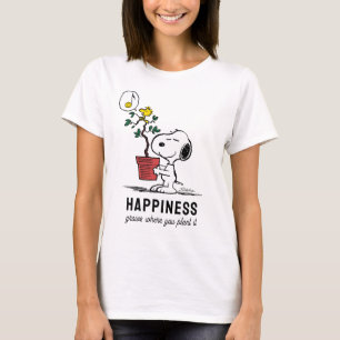 Peanuts Snoopy & Woodstock Plant A Tree T-shirt