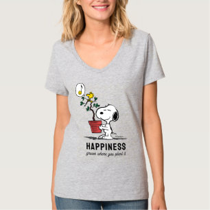 Peanuts Snoopy & Woodstock Plant A Tree T-shirt