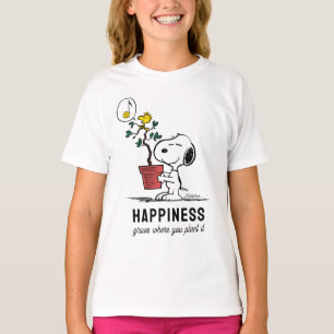 Peanuts   Snoopy & Woodstock Plant A Tree T-shirt
