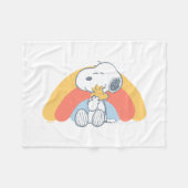 Peanuts | Snoopy & Woodstock Rainbow Baby Fleece B (Voorkant (Horizontaal))