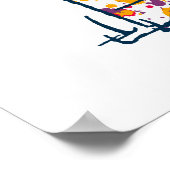 Peanuts | Snoopy & Woodstock Regenboogverf Poster (Hoek)