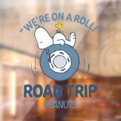 Peanuts | Snoopy & Woodstock Road Trip Raamsticker (Vel 2)