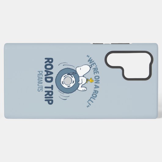Peanuts | Snoopy & Woodstock Road Trip Samsung Galaxy Hoesje (Achterkant horizontaal)